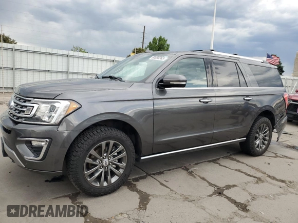 2021 Ford Expedition Max Limited с VIN 1FMJK2AT1MEA81677, выставлен на аукционе Copart как лот 60080365 с пробегом 74 062 миль миль и Списание • Salvage title. История ставок и продаж доступна на DreamBid. Изображение 1.
