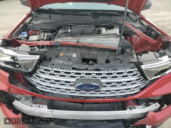 2021 Ford Explorer Limited with VIN 1FMSK7FH1MGB02375, listed as a Copart auction lot 49613335 with 48,371 mi miles and Salvage Title. Bid and sale history available at carsss.com. Image 14.