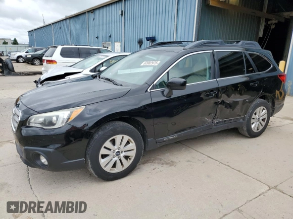 2015 Subaru Outback Premium with VIN 4S4BSBCC8F3361757, listed as a Copart auction lot 62002975 with 112,006 mi miles and Salvage title. Bid and sale history available at DreamBid. Image 1.