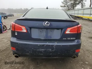 2012 Lexus IS 250 with VIN JTHCF5C25C5059380, listed as a Copart auction lot 50736985 with Not Provided miles and Salvage Title. Bid and sale history available at DreamBid. Image 6.