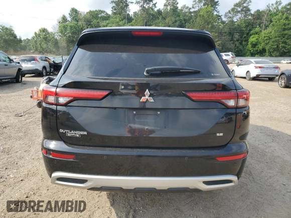 2022 Mitsubishi Outlander SE with VIN JA4J4UA89NZ079671, listed as a Copart auction lot 57293495 with 94,467 mi miles and Salvage title. Bid and sale history available at DreamBid. Image 6.