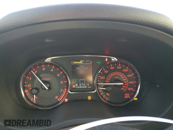 2017 Subaru WRX with VIN JF1VA1B62H9801097, listed as a Copart auction lot 50708525 with 88,006 mi miles and Salvage Title. Bid and sale history available at carsss.com. Image 9.