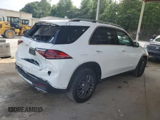 2022 Mercedes-Benz GLE 350 with VIN 4JGFB4JE6NA736203, listed as a Copart auction lot 62463835 with 56,676 mi miles and Salvage title. Bid and sale history available at DreamBid. Image 3.