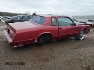 1986 Chevrolet Monte Carlo Sport с VIN 1G1GZ37G9GR168453, выставлен на аукционе Copart как лот 82286584 с пробегом 16 546 миль миль и Списание • Salvage title. История ставок и продаж доступна на DreamBid. Изображение 3.