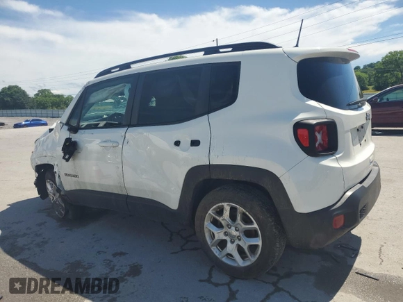 2018 Jeep Renegade Latitude z VIN ZACCJABB8JPJ55807, wystawiony jako Copart lot #56540655 z przebiegiem 101 870 mil mil oraz Szkoda całkowita • Salvage title. Historia ofert i sprzedaży dostępna na DreamBid. Obrazek 2.