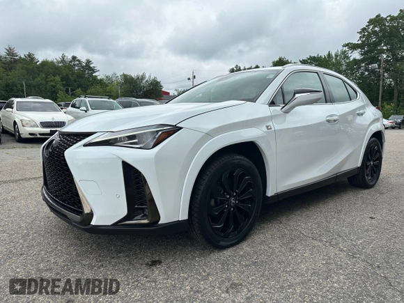 2022 Lexus UX 250h F Sport z VIN JTHR9JBH5N2060372, wystawiony jako Copart lot #61839575 z przebiegiem 110 619 mil mil oraz Czysty tytuł • Clean title. Historia ofert i sprzedaży dostępna na DreamBid. Obrazek 2.