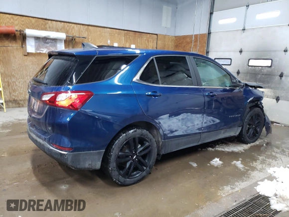 2021 Chevrolet Equinox LT with VIN 3GNAXKEV0ML309645, listed as a Copart auction lot 81958994 with 75,576 mi miles and Salvage Title. Bid and sale history available at DreamBid. Image 3.