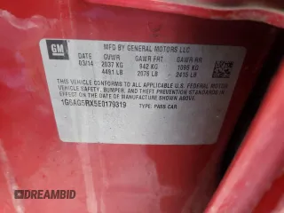 2014 Cadillac ATS Standard AWD with VIN 1G6AG5RX5E0179319, listed as a Copart auction lot 55692255 with 98,466 mi miles and Salvage title. Bid and sale history available at DreamBid. Image 12.