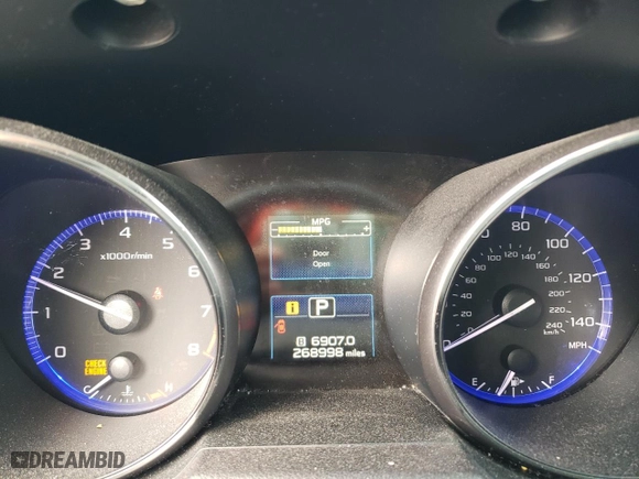 2017 Subaru Legacy Premium with VIN 4S3BNAC69H3027417, listed as a Copart auction lot 50744405 with 268,998 mi miles and Salvage Title. Bid and sale history available at carsss.com. Image 9.