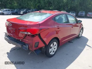 2016 Hyundai Elantra SE with VIN 5NPDH4AE9GH711804, listed as a IAAI auction lot 42451824 with 124,650 mi miles and . Bid and sale history available at DreamBid. Image 4.