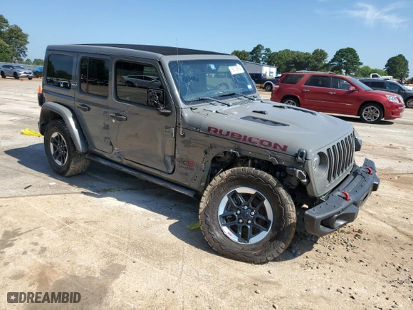 2019 Jeep Wrangler Unlimited Rubicon with VIN 1C4HJXFG9KW516807, listed as a Copart auction lot 59729654 with 95,968 mi miles and Salvage Title. Bid and sale history available at carsss.com. Image 4.