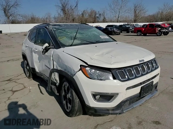 2018 Jeep Compass Limited with VIN 3C4NJDCB4JT245931, listed as a Copart auction lot 48300785 with 0 mi miles and Salvage Title. Bid and sale history available at carsss.com. Image 10.