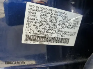 2022 Acura MDX с VIN 5J8YD9H36NL007326, выставлен на аукционе Copart как лот 74754914 с пробегом 229 664 миль миль и Списание • Salvage title. История ставок и продаж доступна на DreamBid. Изображение 13.