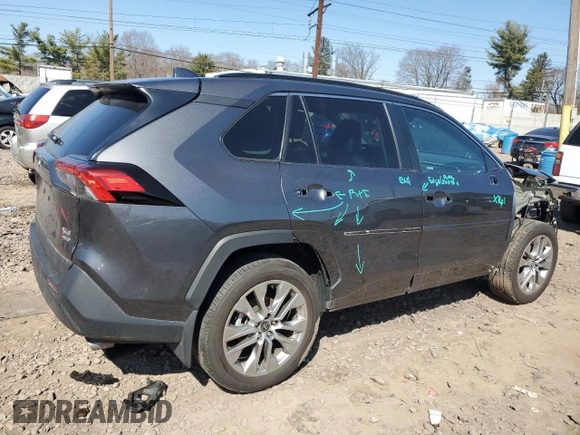 2023 Toyota RAV4 XLE Premium with VIN 2T3A1RFV5PC359487, listed as a Copart auction lot 48364335 with 26,714 mi miles and Salvage Title. Bid and sale history available at carsss.com. Image 3.