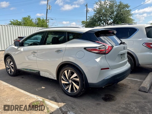2015 Nissan Murano SL z VIN 5N1AZ2MH8FN287214, wystawiony jako Copart lot #58750485 z przebiegiem 194 313 mil mil oraz Czysty tytuł • Clean title. Historia ofert i sprzedaży dostępna na DreamBid. Obrazek 3.