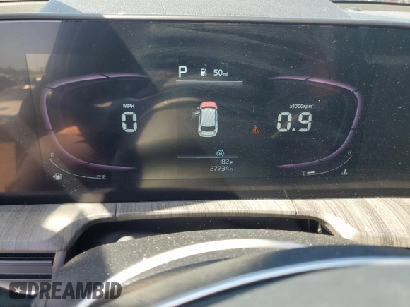 2023 Kia Telluride EX X-Line with VIN 5XYP3DGC9PG376827, listed as a Copart auction lot 56964535 with 27,734 mi miles and Clean title. Bid and sale history available at DreamBid. Image 9.