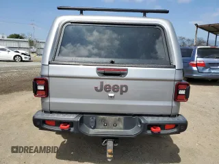 2021 Jeep Gladiator Rubicon with VIN 1C6JJTBG4ML534725, listed as a Copart auction lot 53990494 with 37,478 mi miles and Salvage title. Bid and sale history available at DreamBid. Image 6.