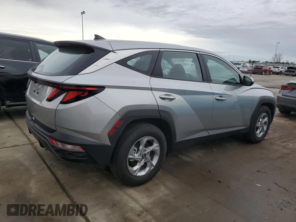 2024 Hyundai Tucson SE with VIN 5NMJA3DE0RH402042, listed as a Copart auction lot 43567915 with 7,713 mi miles and Salvage Title. Bid and sale history available at DreamBid. Image 3.