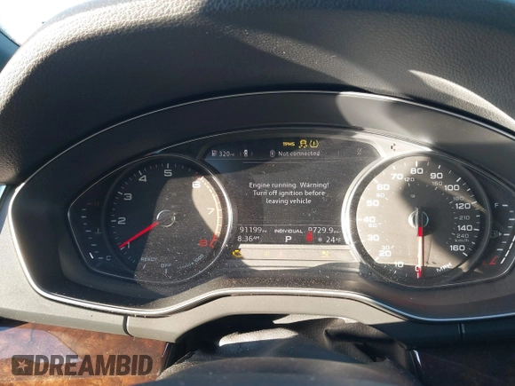 2019 Audi Q5 Premium with VIN WA1ANAFY9K2069635, listed as a IAAI auction lot 41252649 with 91,199 mi miles. Bid and sale history available at carsss.com. Image 7.