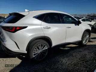 2025 Lexus NX 350 Luxury with VIN 2T2HGCEZ8SC060264, listed as a Copart auction lot 81298244 with 6,758 mi miles and Salvage title. Bid and sale history available at DreamBid. Image 3.