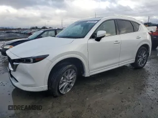 2025 Mazda CX-5 2.5 S Premium Plus Package with VIN JM3KFBEM7S0569274, listed as a Copart auction lot 43468165 with 4,922 mi miles and Salvage Title. Bid and sale history available at carsss.com. Image 1.