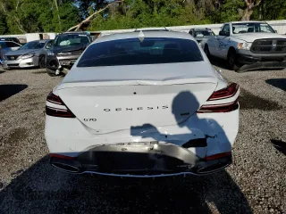2023 Genesis G70 3.3T with VIN KMTG54TE3PU113251, listed as a Copart auction lot 52675895 with 20,969 mi miles and Salvage title. Bid and sale history available at DreamBid. Image 6.
