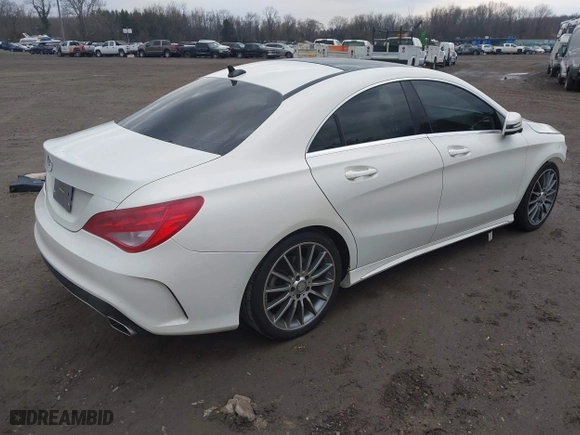 2016 Mercedes-Benz CLA with VIN WDDSJ4EB8GN353581, listed as a IAAI auction lot 41694792 with 109,332 mi miles. Bid and sale history available at carsss.com. Image 4.