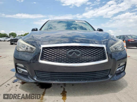 2016 Infiniti Q50 Premium with VIN JN1EV7AP1GM304441, listed as a Copart auction lot 58444905 with 98,371 mi miles and Salvage title. Bid and sale history available at DreamBid. Image 5.