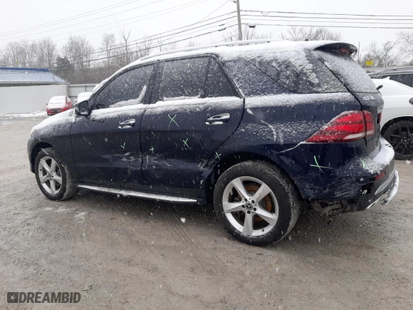 2018 Mercedes-Benz GLE with VIN 4JGDA5HBXJB175004, listed as a Copart auction lot 44131375 with 74,995 mi miles and Salvage Title. Bid and sale history available at carsss.com. Image 2.