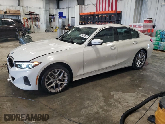 2025 BMW 3 Series 330i xDrive with VIN 3MW89CW07S8F01605, listed as a Copart auction lot 54503765 with 12,443 mi miles and Clean Title. Bid and sale history available at carsss.com. Image 1.