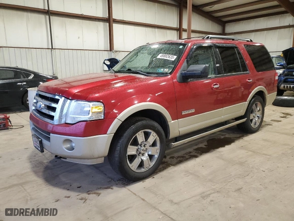 2008 Ford Expedition Eddie Bauer with VIN 1FMFU18588LA38411, listed as a Copart auction lot 49882635 with 78,943 mi miles and Salvage Title. Bid and sale history available at carsss.com. Image 1.