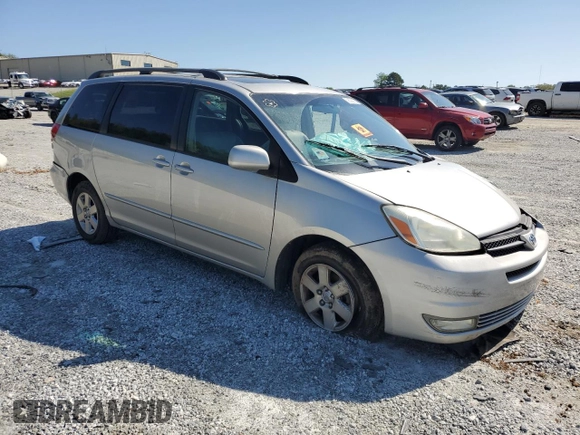 2004 Toyota Sienna XLE with VIN 5TDZA22C04S068616, listed as a Copart auction lot 52358685 with 0 mi miles and Salvage Title. Bid and sale history available at carsss.com. Image 4.