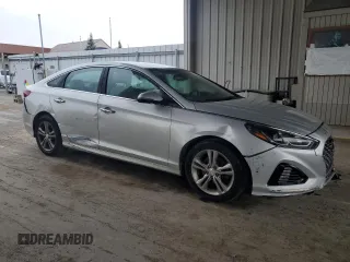 2018 Hyundai Sonata SEL with VIN 5NPE34AF8JH716737, listed as a Copart auction lot 52597155 with 157,574 mi miles and Clean Title. Bid and sale history available at DreamBid. Image 4.