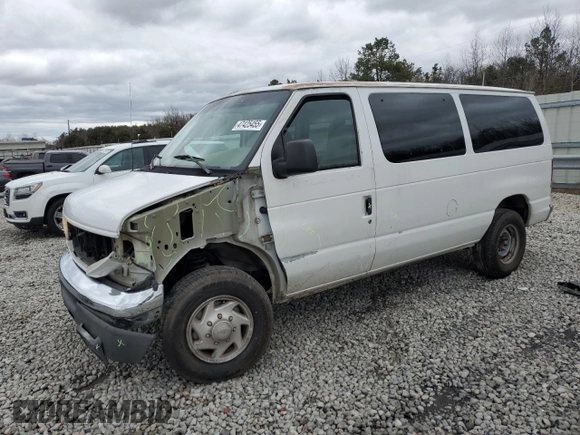 2006 Ford Econoline Passenger XL with VIN 1FBNE31L76HA02327, listed as a Copart auction lot 47425455 with 186,476 mi miles and Salvage title. Bid and sale history available at DreamBid. Image 1.