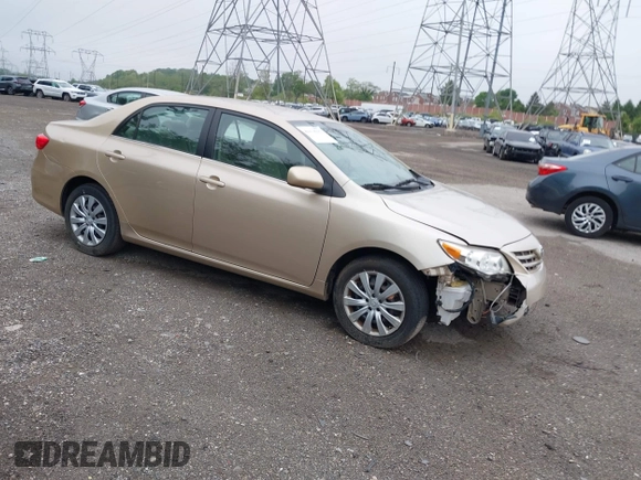 2013 Toyota Corolla L with VIN 2T1BU4EE8DC018511, listed as a IAAI auction lot 42174227 with 158,939 mi miles. Bid and sale history available at carsss.com. Image 1.
