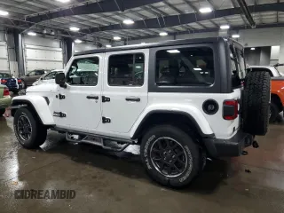 2021 Jeep Wrangler Unlimited Sport Altitude with VIN 1C4HJXDG1MW607186, listed as a Copart auction lot 76136914 with 37,242 mi miles and Salvage Title. Bid and sale history available at carsss.com. Image 2.