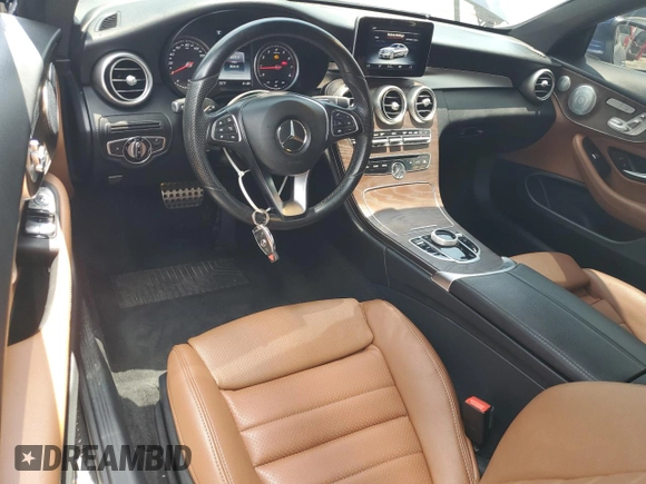 2017 Mercedes-Benz C 300 с VIN WDDWJ4KB0HF336372, выставлен на аукционе Copart как лот 62395945 с пробегом 50 415 миль миль и Списание • Salvage title. История ставок и продаж доступна на DreamBid. Изображение 8.
