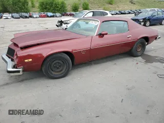 1974 Chevrolet Camaro z VIN 1Q87H4N107244, wystawiony jako Copart lot #59437545 z przebiegiem 70 635 mil mil oraz Czysty tytuł • Clean title. Historia ofert i sprzedaży dostępna na DreamBid. Obrazek 1.