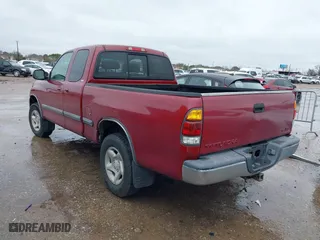 2002 Toyota Tundra SR5 with VIN 5TBRT34172S291804, listed as a IAAI auction lot 41560430 with 195,862 mi miles. Bid and sale history available at carsss.com. Image 3.
