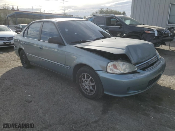 2000 Honda Civic VP with VIN 2HGEJ6617YH545899, listed as a Copart auction lot 86648614 with 212,551 mi miles and Salvage Title. Bid and sale history available at carsss.com. Image 4.