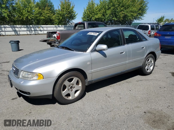 1999 Audi A4 with VIN WAUED28D1XA317865, listed as a Copart auction lot 63471495 with 123,492 mi miles and Clean title. Bid and sale history available at DreamBid. Image 1.