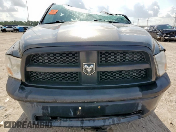 2012 Ram 1500 ST with VIN 3C6JD6DP4CG255194, listed as a Copart auction lot 59782425 with 102,259 mi miles and Salvage title. Bid and sale history available at DreamBid. Image 5.
