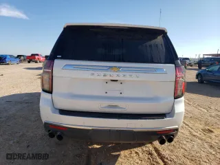 2021 Chevrolet Suburban High Country with VIN 1GNSKGKL5MR135826, listed as a Copart auction lot 82916583 with 58,001 mi miles. Bid and sale history available at carsss.com. Image 6.