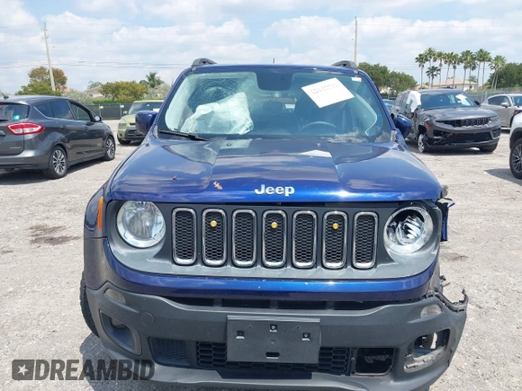 2017 Jeep Renegade Latitude with VIN ZACCJBBB2HPG58400, listed as a IAAI auction lot 42045596 with 52,978 mi miles and . Bid and sale history available at DreamBid. Image 12.