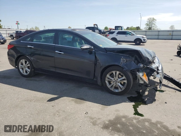 2013 Hyundai Sonata Limited with VIN 5NPEC4AC4DH628200, listed as a Copart auction lot 51311145 with 137,972 mi miles and Salvage Title. Bid and sale history available at carsss.com. Image 4.