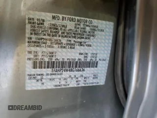 2008 Ford Taurus SEL with VIN 1FAHP24W48G166636, listed as a Copart auction lot 82406914 with 177,869 mi miles and Clean Title. Bid and sale history available at carsss.com. Image 12.