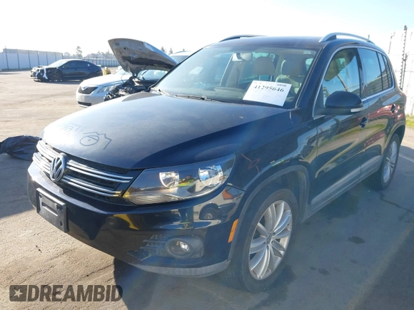 2012 Volkswagen Tiguan S with VIN WVGBV7AX4CW607546, listed as a IAAI auction lot 41295646 with 115,670 mi miles and . Bid and sale history available at DreamBid. Image 2.