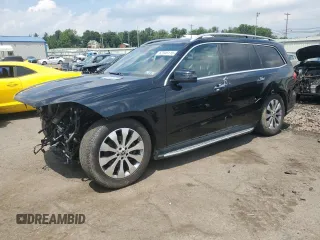 2019 Mercedes-Benz GLS 450 with VIN 4JGDF6EE2KB225563, listed as a Copart auction lot 62349115 with 44,049 mi miles and Salvage title. Bid and sale history available at DreamBid. Image 1.