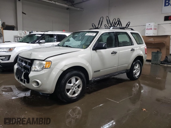 2008 Ford Escape XLS с VIN 1FMCU92Z78KB00951, выставлен на аукционе Copart как лот 42512745 с пробегом 148 569 миль миль и Списание • Salvage title. История ставок и продаж доступна на DreamBid. Изображение 1.