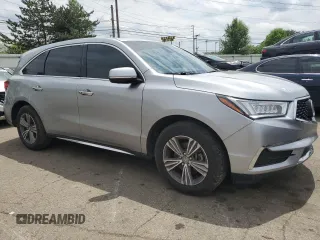 2019 Acura MDX with VIN 5J8YD4H30KL022547, listed as a Copart auction lot 57061635 with 76,502 mi miles and Salvage title. Bid and sale history available at DreamBid. Image 4.